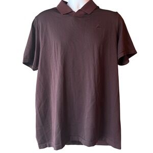 Adidas Go To Polo Shirt Burgundy Textured Athletic Golf XLarge New With Tag